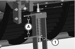Adjust the front and rear adjusting bolts inside the springs (Fig. 3) accordingly until the rasp bars at concave #2 and #5 both measure 1/2.