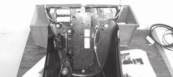 2) Align the upper ends of the center lower panel and the marks on Instrument Panel Illumination (1), and insert Instrument Panel Illumination (1) into the groove on the back of the removed