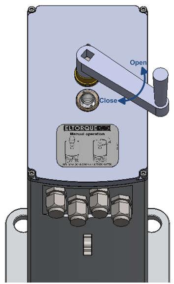 Valve position can be seen on the visual indicator scale. 5.