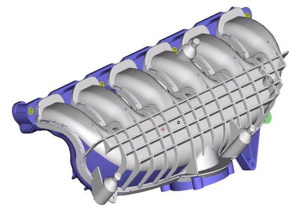 Our purpose is to optimise the intake manifold using the CFD simulation and, if is possible, to increase the performances of the engine, on power and torque [7].