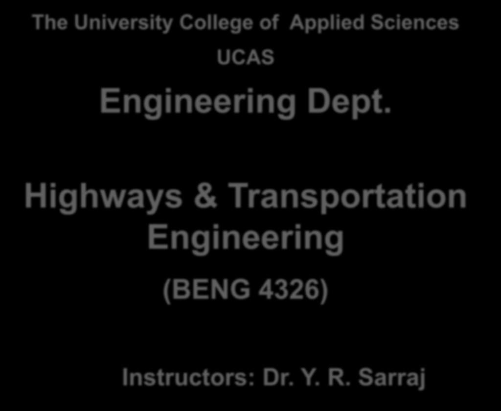 Highways & Transportation