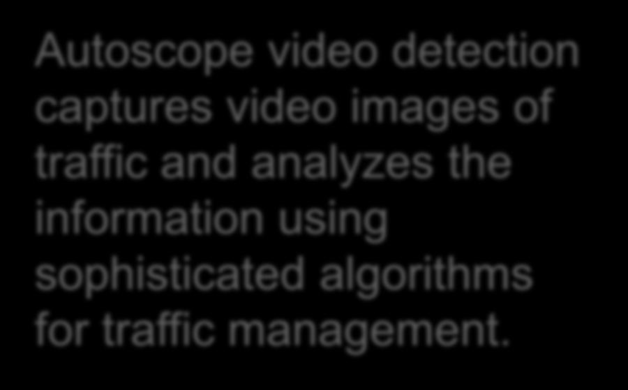 images of traffic and analyzes the information