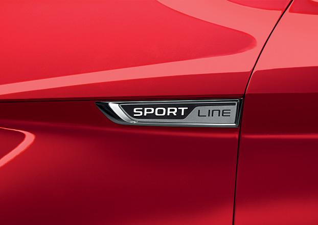 BADGE The SportLine badge is presented on both front wheel arches.