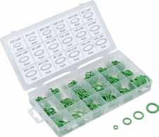 5/16 x 1-3/4 270pc HNBR O-Ring Assortment #45201 UPC: 8-02090-45201-7 - For R134A Air Conditioning systems - Contains the following 18 most popular sizes 7/32" x 1/16" 1/4" x 1/16" 9/32" x 5/64"