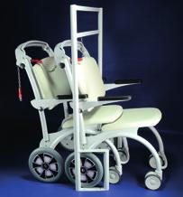 Each trolley has shelf for documents, ergonomic handle with optimum height, solid foot support for transported person, without folding and unfolding at embarkation or disembarkation.