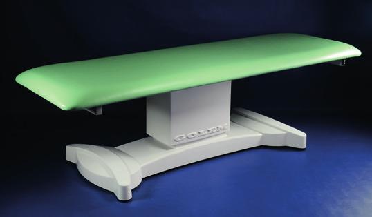 Examining and rehabilitation table GOLEM 1 EXCLUSIV Code Nr. G 02 01 The GOLEM 1 EXCLUSIV table is designed for examining and rehabilitation.