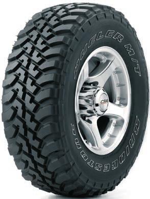 D673 M/T, D671 M/T Premium quality 4x4 tyres designed specifically for off-road use. The Dueler D673 (pictured) and D671 deliver excellent off-road traction, stability and steering response.