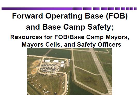 Mayors and Mayors Cells Helps fill an information/knowledge gap Addresses FOB safety infrastructure