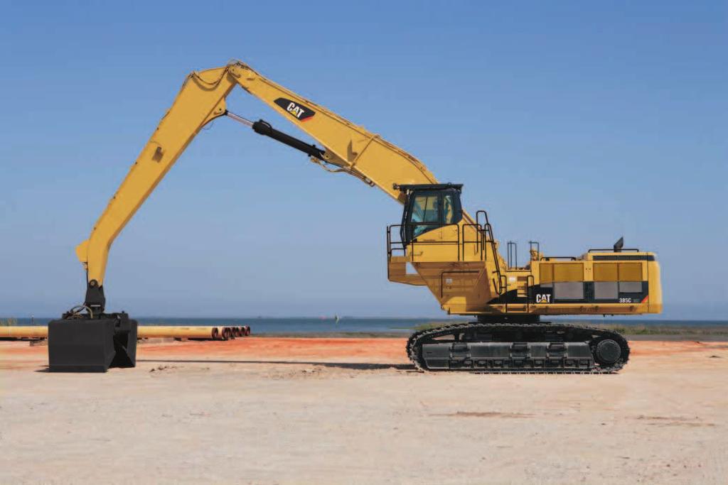 38C MH Two-piece Fronts by Caterpillar The two-piece fronts meet your material handling needs with excellent lift performance and working range whether operating in close or at full reach.
