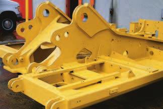 Structures The 38C MH structural components are the backbone of the machine s durability. Robot-welded Track Roller Frames.