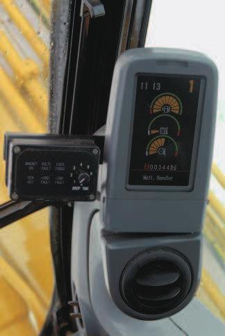 The indicator lights provide the following information. Magnet On : Magnet is turned on. Generator Hot : Generator is overheated and must be cooled down.