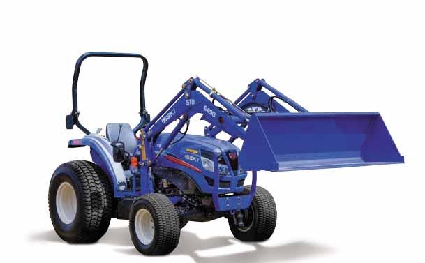 ISEKI TG6370 35.7 HP FOR VERSATILE JOBS ROPS 4WD POWER SHUTTLE Electro-hydraulic Power Shuttle transmissions Factory fitted loader controls and hydraulics 2 rear auxiliary valves standard with 47.