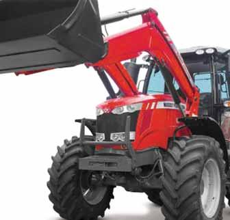 MF 7600 SERIES 140 150 HP TIER 2 HEAVY LOADER Proven 16 x 16 and 24 x 24 semi-power shift transmissions with AutoDrive and brake to neutral functions for straightforward control Powerful and