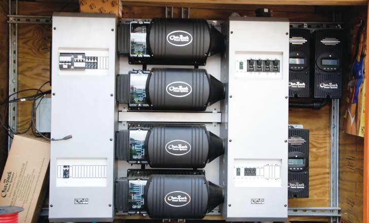Photo 2. DC-coupled system for voltage and frequency. And, the main panel gets no power from any source.