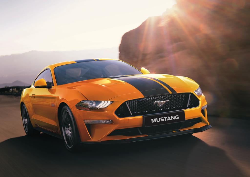 THE FORD MUSTANG Our most advanced Mustang yet hits the pavement running with a line-up