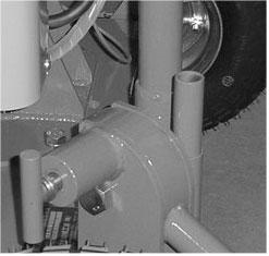 Lock release lever can easily be operated by turning assist pipe C.
