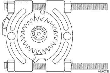 separator, Part Number 3375326 or equivalent, between the fuel pump mounting flange and drive gear. Secure the bearing separator.