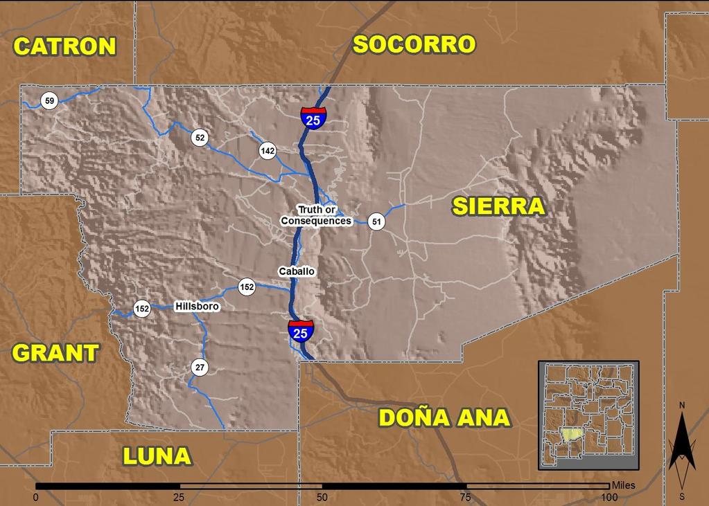 4 Truth or Consequences Produced for the New Mexico Department of Transportation, Traffic Safety Division, Traffic Records Bureau, Under Contract 58 by the University of New Mexico, Geospatial and