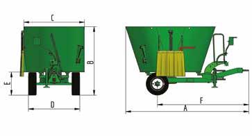 quality mixing. The axle, located at the rear, provides a good balancing of the weight. The drawbar is easy to hook up.