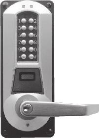 EPlex 5786 Series Example E 5 7 8 6 X K W L 6 2 6 4 1 Model Function Locking Device Key Override + Lever Knob Finish Build the model number with the desired options E 5 7 8 6 W L 4 1 Packaging EPlex
