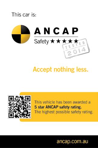 assessments, with vehicles awarded an safety rating of between 1 to 5 stars indicating the level of safety they
