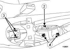 a Remove the centre console (see Centre console: Removal - Refitting) (MR 393, 57A, Interior equipment). 113726 112631 a Disconnect the parking brake lever switch (1).