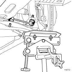 FRONT AXLE COMPONENTS Front driveshaft lower arm: Removal - Refitting 31A EQUIPMENT LEVEL EAC or EQUIPMENT LEVEL SPORT Equipment required II - OPERATION FOR REMOVAL OF PART component jack Tightening