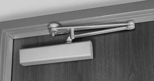 The CloserPlus Arm is intended for use where an auxiliary door stop cannot be utilized and no more than moderate abuse is anticipated.