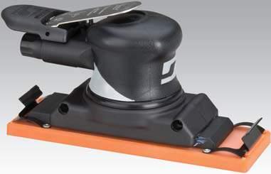 Self-Generated Vacuum 57401 Includes 2-3/4" wide x 8" long vinyl-face, vacuum sanding pad (57455). Ready for connection to optional portable self-contained dust collection systems.