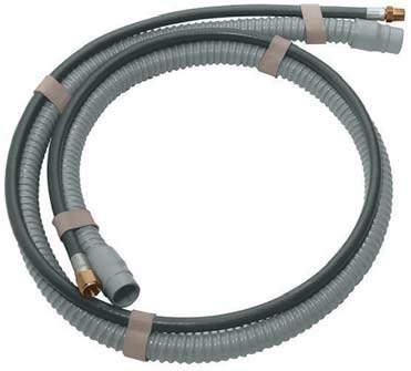95709 Flex Hose: 1" (25 mm) x 10' (3-1/4 m) long with cuffs. 95816 Air Line: 1/4" (6 mm) dia. x 11' (3.375 m) long 95362 Rubber Connectors. Vacuum Hose Cover Part No. 95986 5' (1.