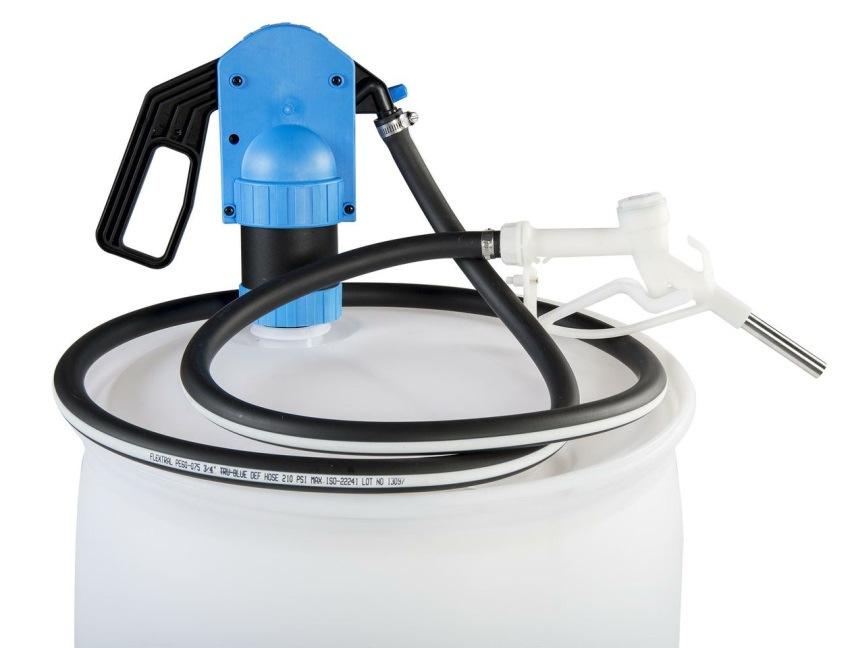 connection to the pump Plastic, manual nozzle 10 ftof Hose Power PE60 DEF hose TM1 The Titan TM1 is the perfect and affordable solution for low volume shops or as an emergency backup when an electric