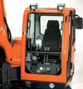 Make hard work seem easier with our ergonomic, user-centred cab. OPERATOR COMFORT For enhanced operator comfort, Kubota has improved the design, look and feel of the operator cabin.