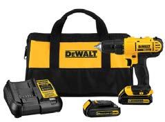 (includes charger and 2 batteries) DeWalt 1/2 " Cordless Drill