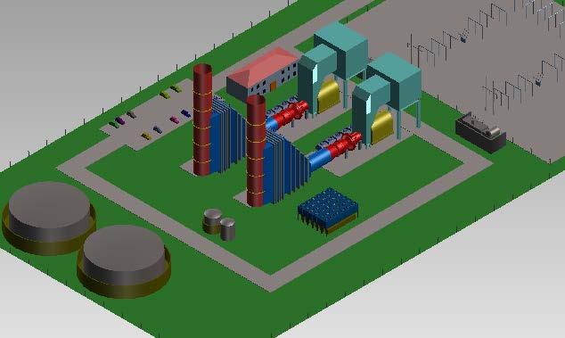 Rendering of CONE CT Power Plant