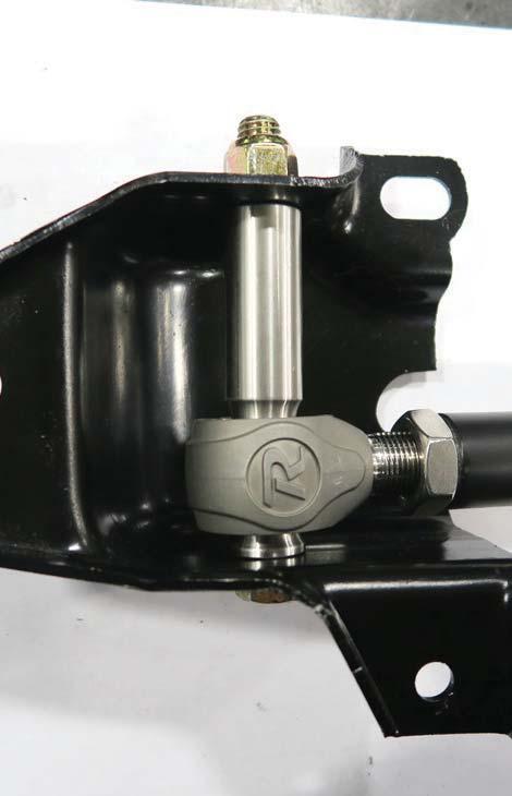 Lower Bar & Axle Mount 11. OUTSIDE INSIDE NUT DRIVER 12. 11. The heim end bar setup is designed to be offset to the inside of the car.