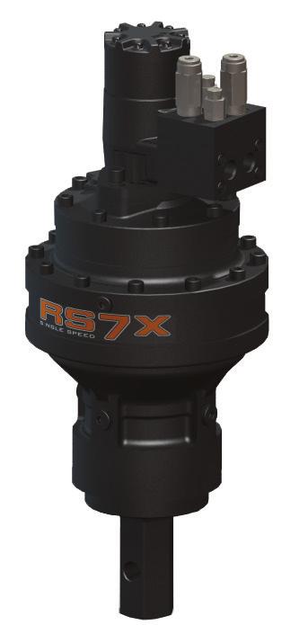 RS-7X ANCHOR DRIVE SINGLE SPEED DRIVE UNIT PN 610206 used for anchor installation DID YOU KNOW: The RS-7X hand-held drive can easily be converted to use on a skid steer or mini excavator.