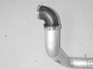 se clamp. h. Attach breather hose from the crankcase to the inlet pipe.