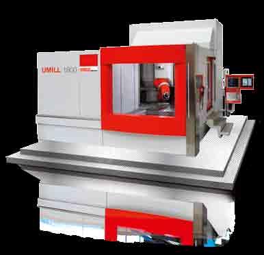 UMILL 1800 NEw Application fields: Precision General Engineering, Moulds, Dies and Models, Aerospace, Power Generation Technical data UMILL 1800 X-axis 1800 mm (71") Y-axis 2150 mm (85") Z-axis 1250