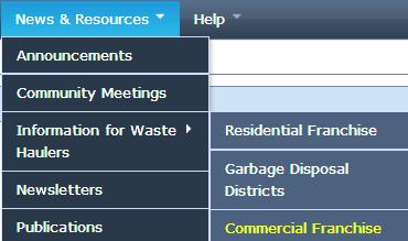 NEWS & RESOURCES: INFORMATION FOR WASTE HAULERS INFORMATION FOR WASTE HAULERS will give you the opportunity to see the