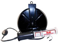 WORK LIGHT WITH 40' REEL Art. No. 828.826 Clear lens and bumper provides maximum light protection.