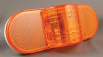 MID-TURN SIGNAL LAMP Contacts: Zinc plated steel Circuit board: epoxy coated Polycarbonate lens & body Colour # of Diodes