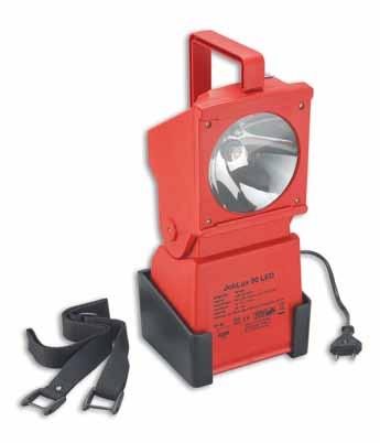 Work and Emergency Lamps Rechargeable Work and Emergency Lamp JobLux 90 LED Type 4510... Hand lamp IP 44 with LED pilot lamp for industrial and private use.