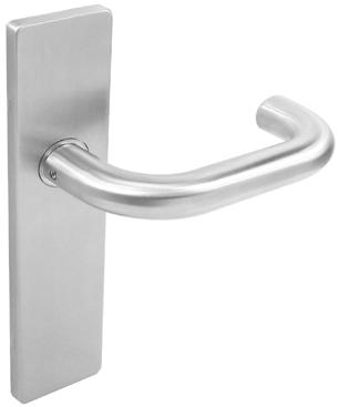 Stainless Steel Lever Handles All supplied with spindle and bolt through fixings FLS019 BS:EN 1906 2010 Grade 4 FLS019 High performance lever on sprung rose Tested to 200,000