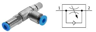 2.3. Flow control valves: These valves can be adjustable and permit flow control in one or both directions.