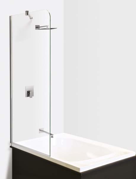 BATH SCREENS DOMAINE 1 2 DOMAINE BATH SCREENS Height: 1500mm 8mm toughened glass Mould and UV