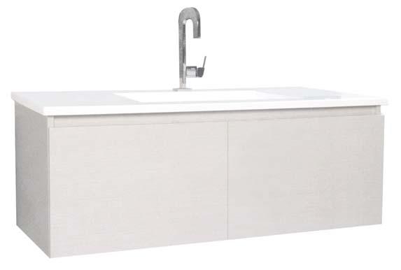 centre, centre bowl or 1200mm Width: 435mm 7 SOLUS ALL-DRAWER VANITY UNIT Wall hung only Acrylic top Centre bowl only Flexidinger kit included Available in 600, 750,, 1200mm Depth: 460mm 8 SOLUS