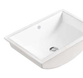 RECESSED BASIN 7 SOLUS UNDER COUNTER BASIN White Vitreous