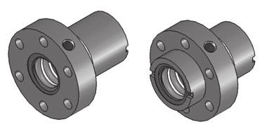 Flanged ball nuts KGF-N according to NEFF standard Hole pattern 3 NEFF standard Material: 1.7131 (ESP65) or 1.3505 (100 Cr 6).