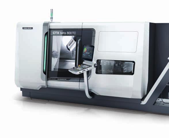 The new CTX beta 800 TC from DMG MORI adds to the successful CTX TC range and represents a lower cost entry to turn-mill complete machining for workpieces up to 500 mm in diameter and with a turning