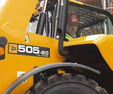 STYLE AND DESIGN. THE LATEST JCB LOADALLS LIKE THE 505-20 TC HAVE BEEN DESIGNED WITH VALUABLE INPUT FROM CUSTOMERS, AND THEY RE VISIBLY DIFFERENT FROM THEIR PREDECESSORS.
